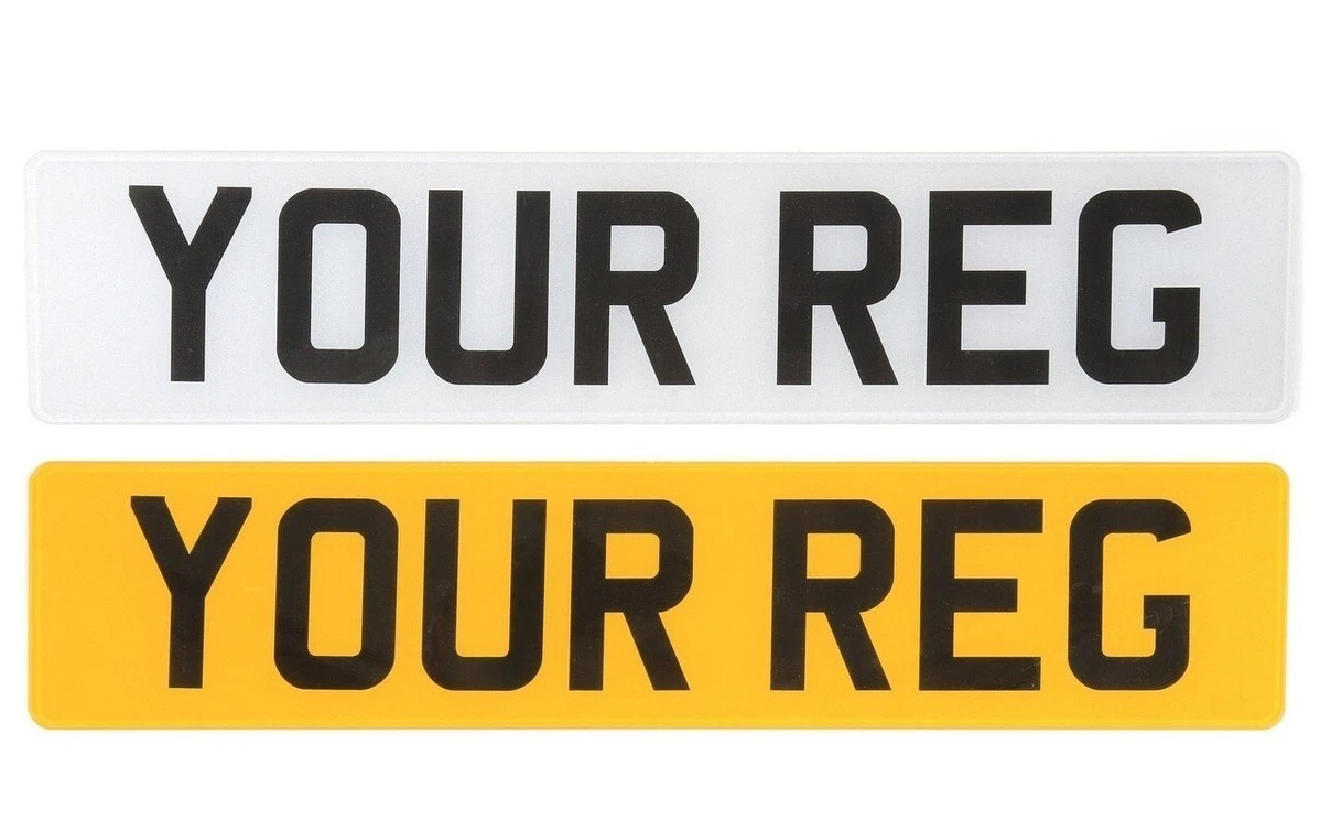 2D Standard Printed Number Plates